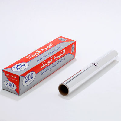 Προσαρμοσμένο πάχος Τροφίμων Αλουμινίου Φόιλου Τυποποιημένο χαρτί ψήσιμο για συσκευασία κουζίνας