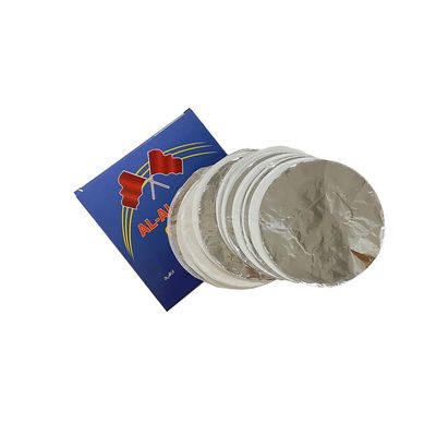 Προσαρμοσμένο 12cm Wide Hookah Silver Pre Cut Foil Sheet Paper Αλουμινίου Χάλυβα Χάλυβα για Hookah
