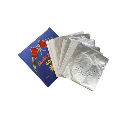 Προσαρμοσμένο 12cm Wide Hookah Silver Pre Cut Foil Sheet Paper Αλουμινίου Χάλυβα Χάλυβα για Hookah