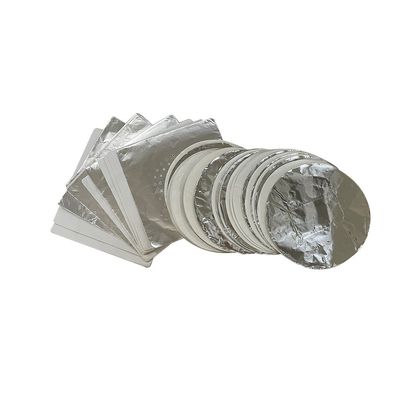 Προσαρμοσμένο 12cm Wide Hookah Silver Pre Cut Foil Sheet Paper Αλουμινίου Χάλυβα Χάλυβα για Hookah