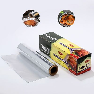 300mm Heavy Duty 8011 Εμφυτερόχρωμη κουζίνα Ασημένιο χαρτί αλουμινίου ρολό για τυλίγμα