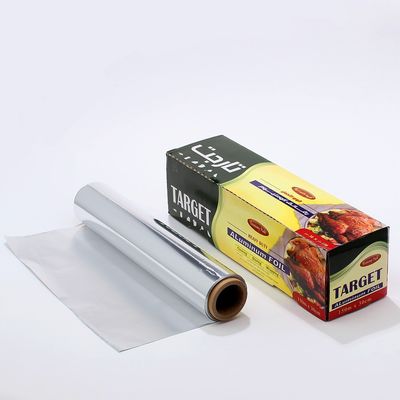 300mm Heavy Duty 8011 Εμφυτερόχρωμη κουζίνα Ασημένιο χαρτί αλουμινίου ρολό για τυλίγμα