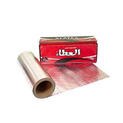 Ελαφρύ χρώμα ασημένιο αλουμινένιο φύλλο Hookah Shisha Roll με γραμμή κοπής και τρύπες 145mm*145mm