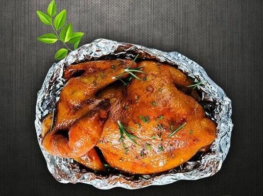 Χαρτί τροφίμων Αλουμινίου Bbq Χαρτί περιτύλιξης από φύλλο μαγειρέματος με προσαρμοσμένο πάχος