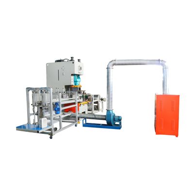 1.5KW πλήρως αυτόματο 3 διαμερίσματα στρωμένο αεροσκάφος σφραγιστά μίας χρήσης τρόφιμα αλουμινίου φύλλο δοχείο κατασκευής εξοπλισμού