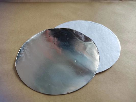 Χάρτινο χαρτόνι 0,03 mm πάχος 120 mm πλάτος στρογγυλό φύλλο αλουμινίου με κράμα 8011 και ασήμι