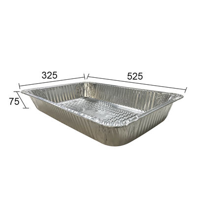 Περιβαλλοντικά φιλικό 525x325mm Αλουμινίου Φόλιο BBQ Grill Pan για εξωτερική μαγειρική
