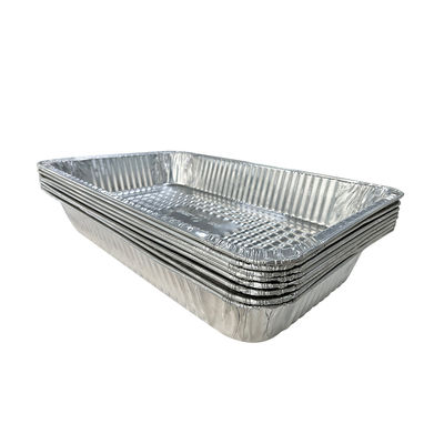 Περιβαλλοντικά φιλικό 525x325mm Αλουμινίου Φόλιο BBQ Grill Pan για εξωτερική μαγειρική