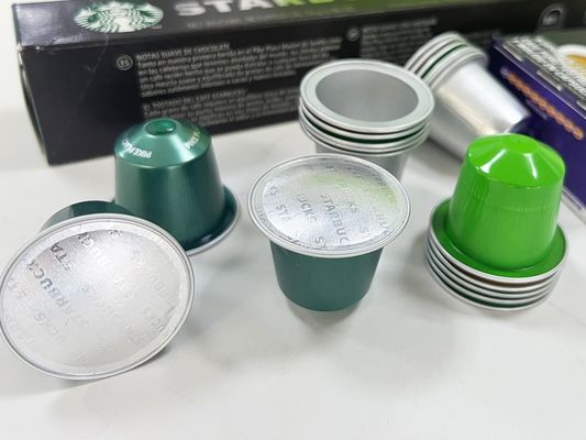 Αλουμινένιο φύλλο Nespresso συμβατή άδεια κάψουλα για βιώσιμη κατανάλωση καφέ