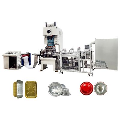 2500mm*1300mm*1600mm Αλουμινίου Foil Bowl Baking Tray Press Machine για εύκολη παραγωγή