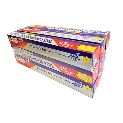 Κουζίνα προσαρμοσμένο μήκος 8011 Οικιακό αλουμινένιο φύλλο περιτύλιγμα χαρτί ρολό Custom Logo